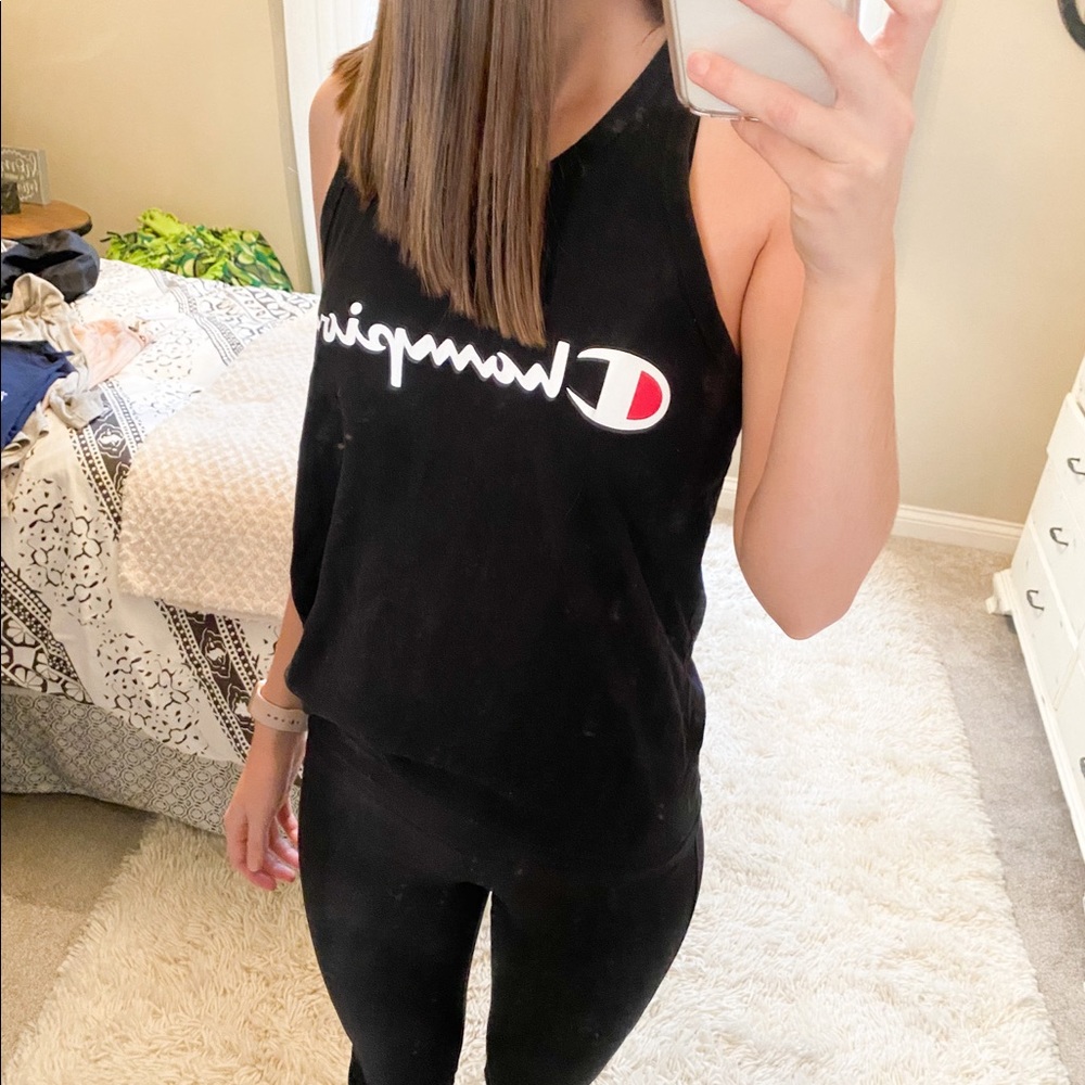 Champion Vintage Black Tank Top